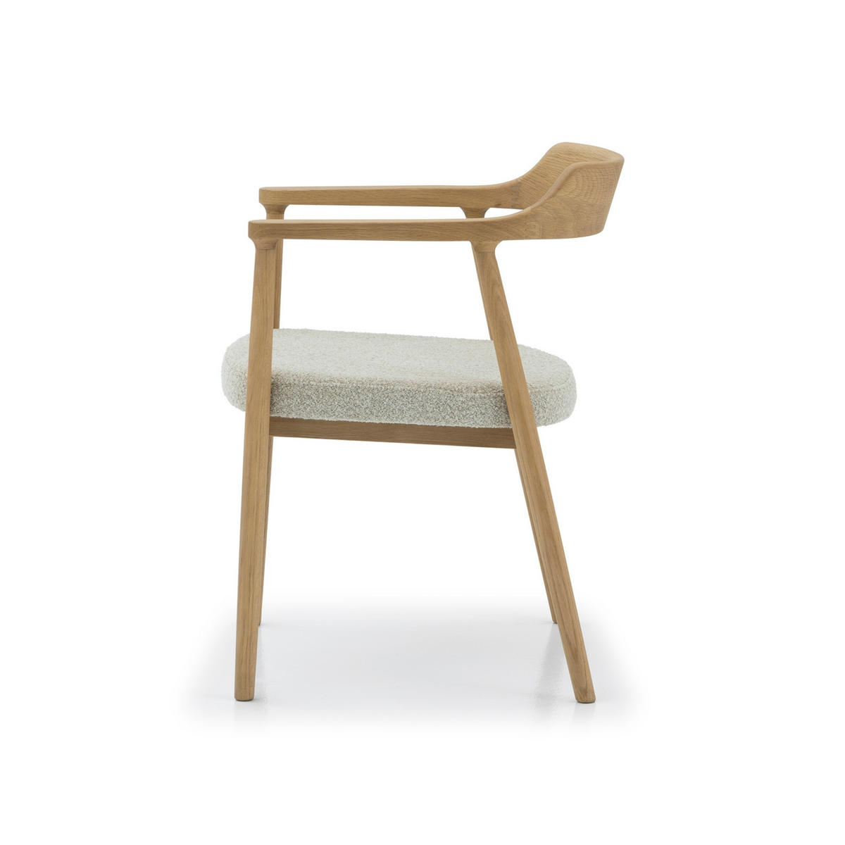 ESSZIMMERSTUHL Bergen beiger Sitz - Beige, Holz (58/77/59cm) - WOODEK