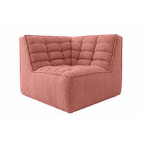 ROHOVÝ MODUL, plyšová tkanina Pop, Růžová, LAZY - růžová, dřevo (93/76/93cm) - Kaiser Möbel