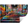 WANDTATTOO Treppe - Graffiti - Farben - Kunst 60x40 cm - Multicolor, Kunststoff (60/40/0.1cm) - MuchoWow