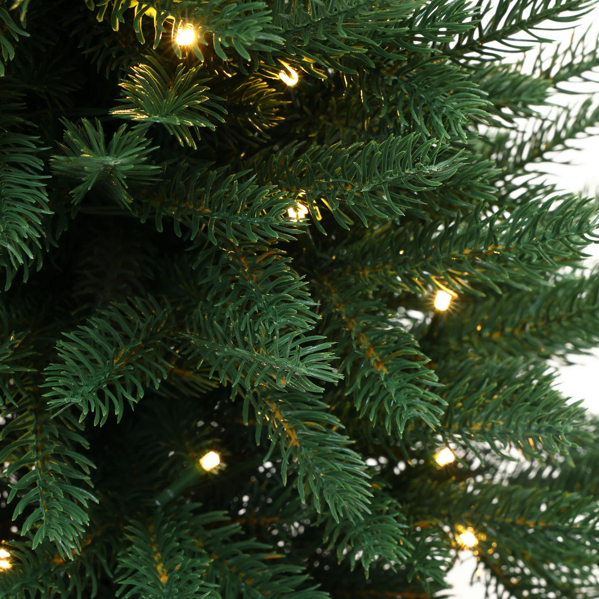 KÜNSTLICHER Weihnachtsbaum 90 cm mit Beleuchtung und Timer - Grün, Kunststoff (60/93cm) - Hometopia