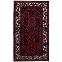 ORIENTTEPPICH handgeknüpft Assadabad Rot 240/139 cm Schurwolle - Rot, Textil (139/240cm) - Looma