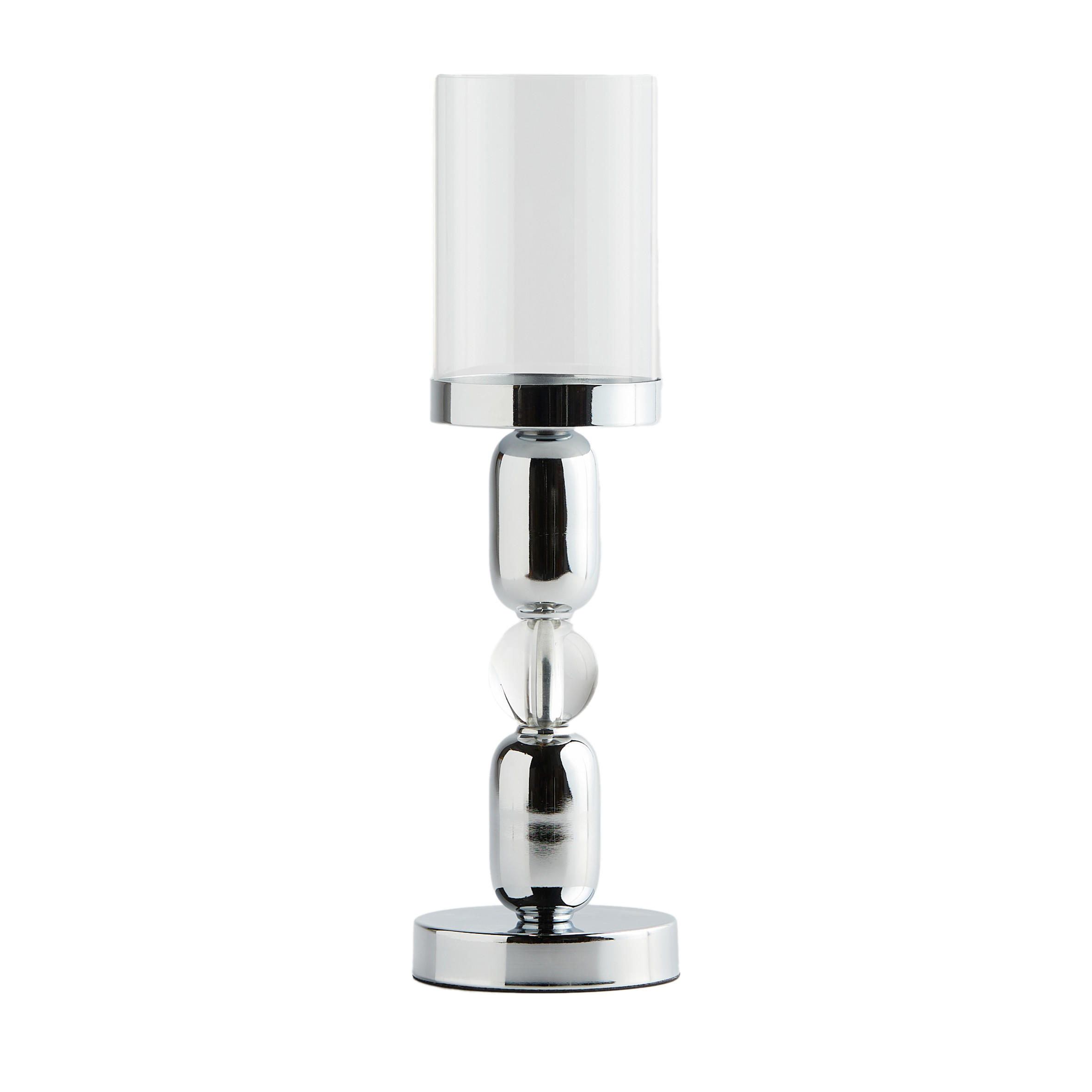 KERZENSTÄNDER Eli - Silberfarben, Metall (12/40/12cm) - home&you