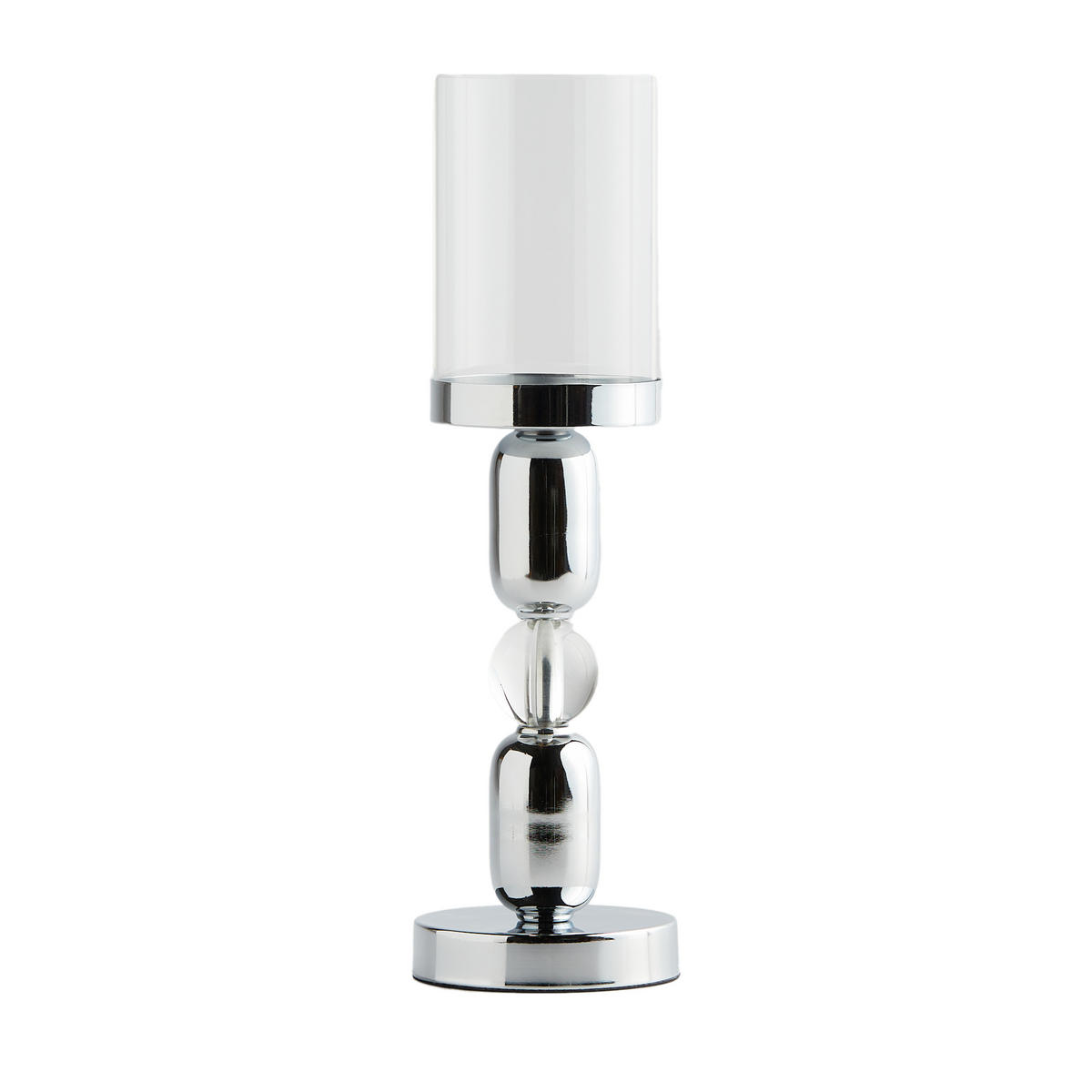 KERZENSTÄNDER Eli - Silberfarben, Metall (12/40/12cm) - home&you