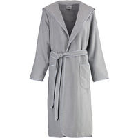 BADEMANTEL DAMEN KURZMANTEL MIT KAPUZE 4319 SILBER - 713 - Grau, Textil (XSnull) - Cawoe