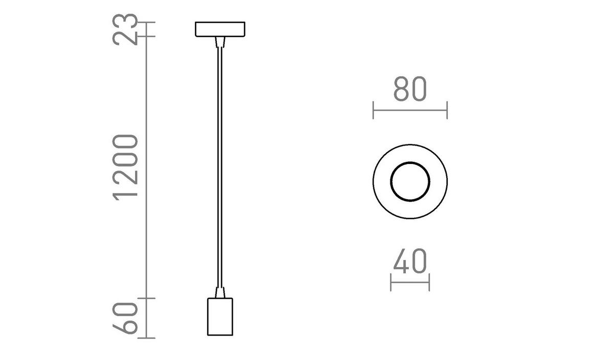 PENDELLEUCHTE ARAQ Gebürstes Messing 15 W - Goldfarben, Metall (30/30/120cm) - Rendl
