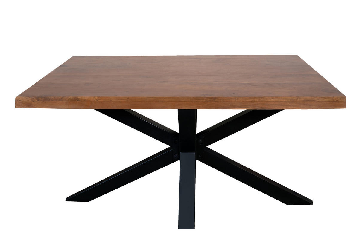 ESSTISCH RIO - Schwarz/Braun, Holz/Metall (100/240/77cm) - SAM