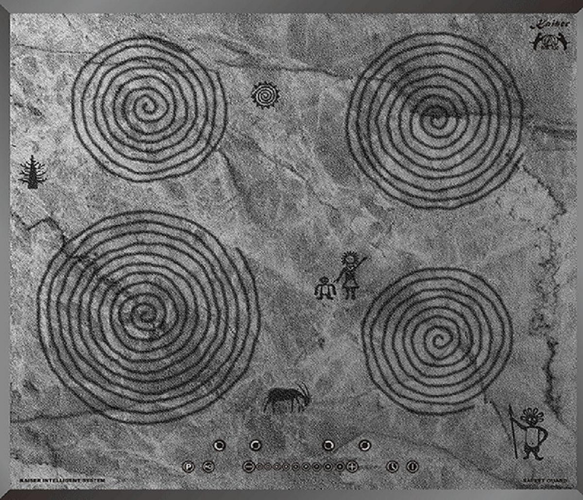 BACKOFEN-SET Einbau-Backofen 60 cm EH 6339+KCT 6705 FI Ära Induktions-Kochfeld 60 cm - Silberfarben, Metall (59.4/59.4/57.5cm) - Kaiser Küchengeräte