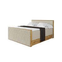 BOXSPRINGBETT LOLLI9 -Z-KING 140x200 - H3/H4 Creme - Beige, Holzwerkstoff (140/200cm) - ALTDECOR