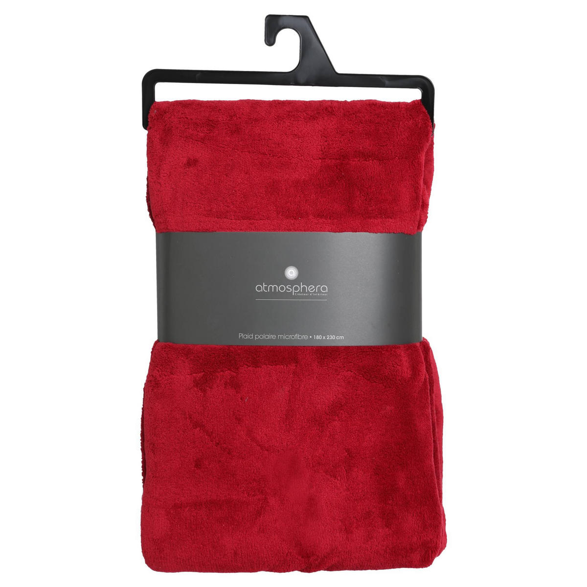FLEECEDECKE 180 cm - Rot, Textil (180/230cm) - Atmosphera Createur d´interieur