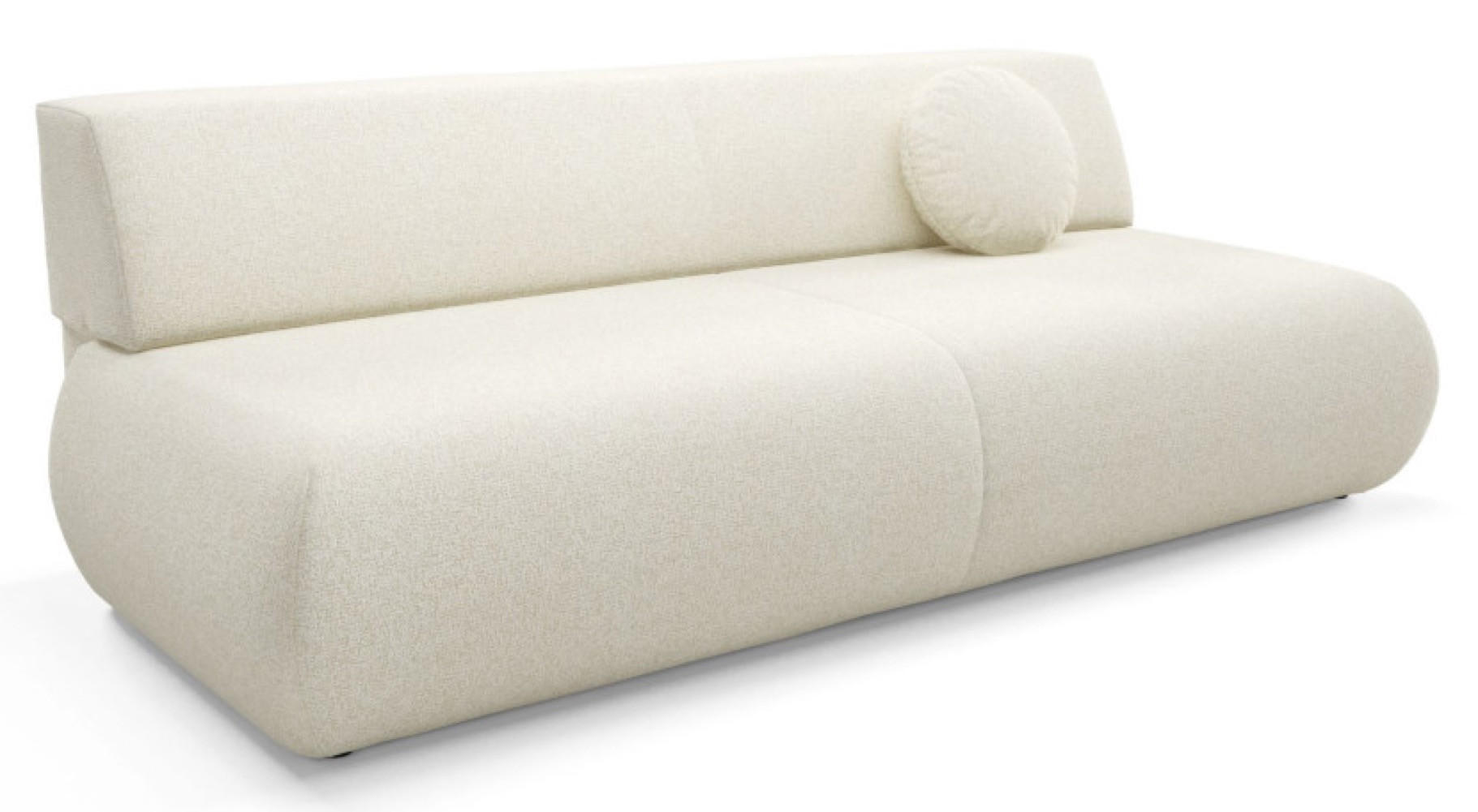 SOFA Ecru PENTI Schlaffunktion PUENTE - Ecru, Textil (214/74/100cm) - Sepro Meble