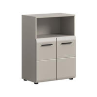 BADSCHRANK halbhoch ICE (B/H/T: ca. 60/80/30 cm) in Kaschmir/Kaschmir matt - Kaschmir, Holz (60/80/30cm)