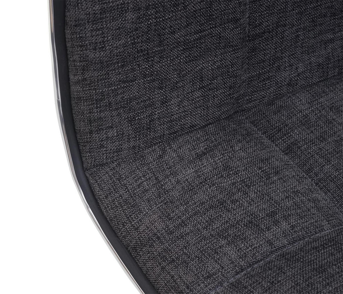 ESSZIMMERSTUHL 103x43x54cm Sitzhöhe 41cm Stoff/Textil Grau - Grau, Textil (43/103/54cm) - CHEFGASTRO