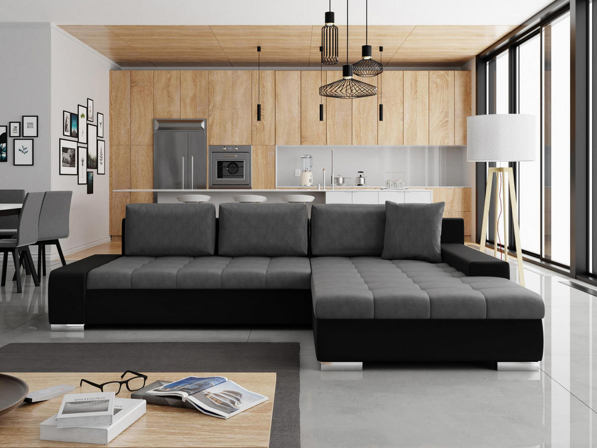 ECKSOFA Orkan - Multicolor, Holz/Textil (302/213cm) - MIRJAN24