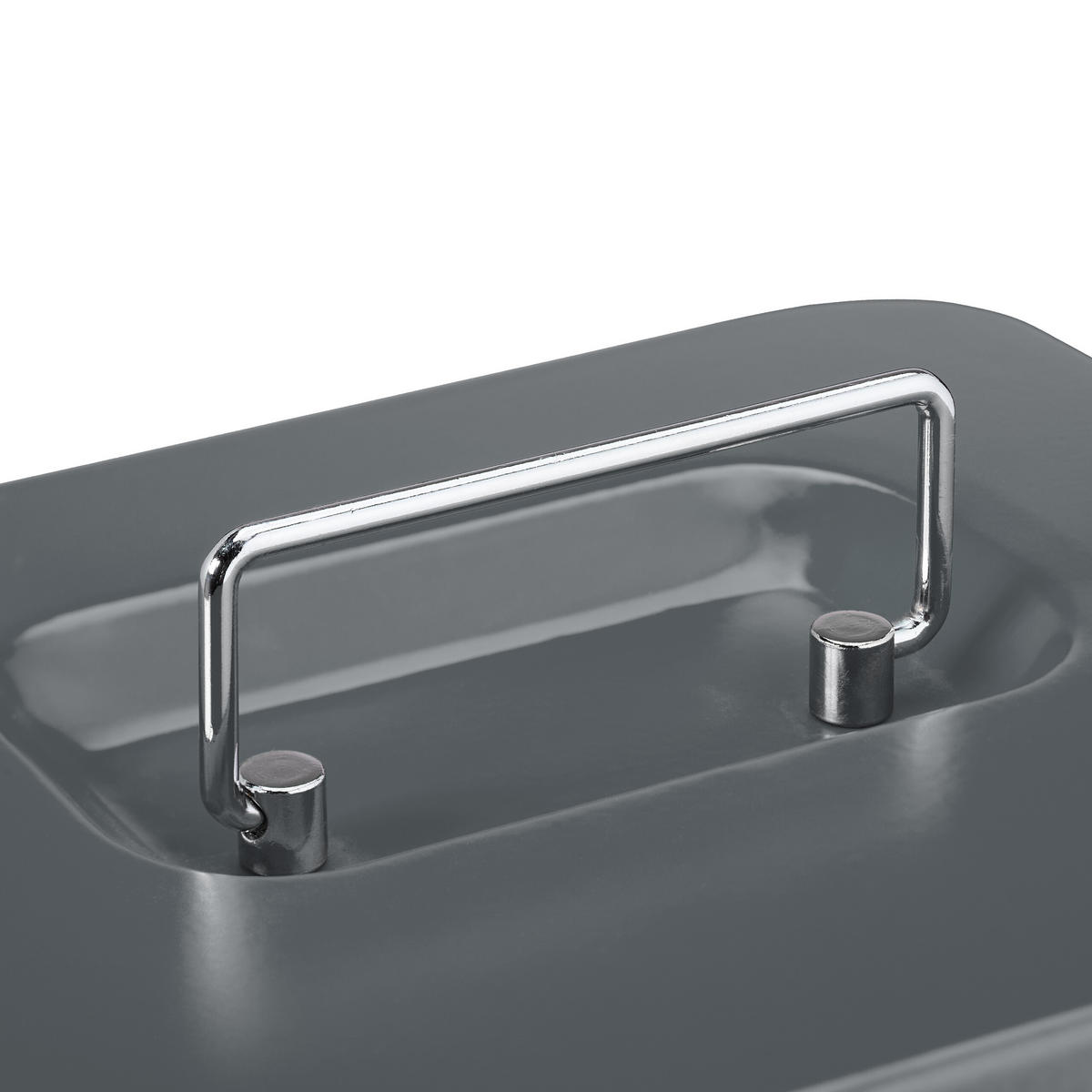 POKLADNA - šedá, kov/plast (20/8.5/17cm) - Relaxdays