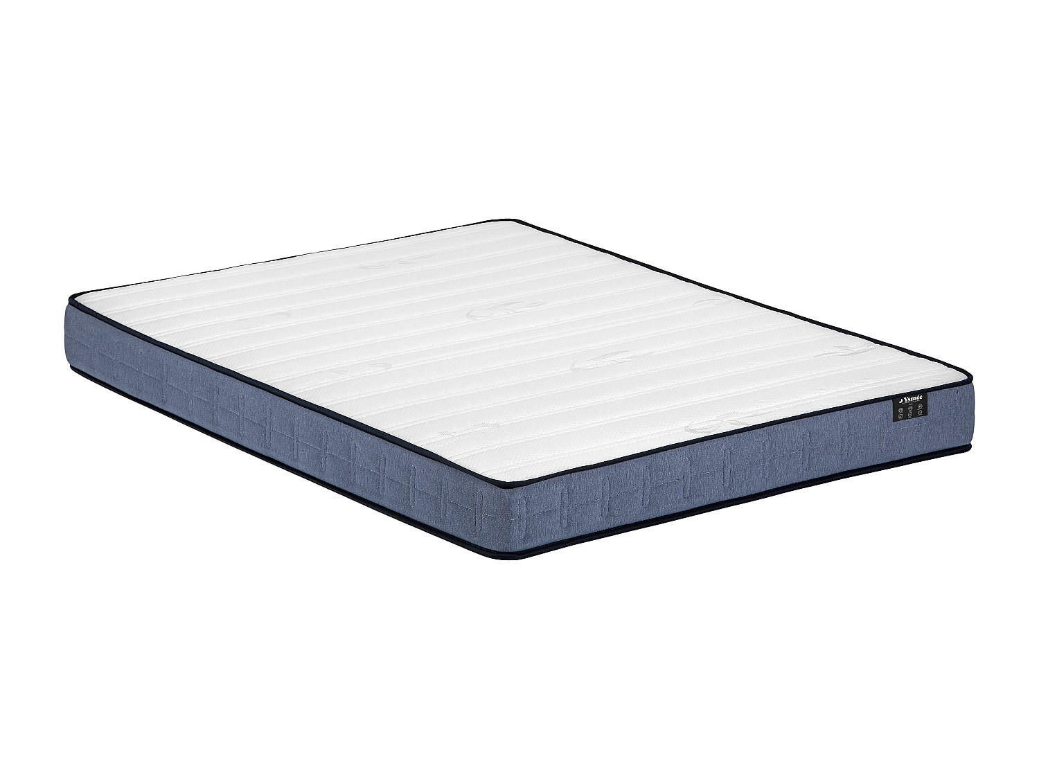 STANDARDMATRATZE - 2 Personen - stoff - weiß Dayni - Weiß, Textil (160/200cm) - Vente-Unique