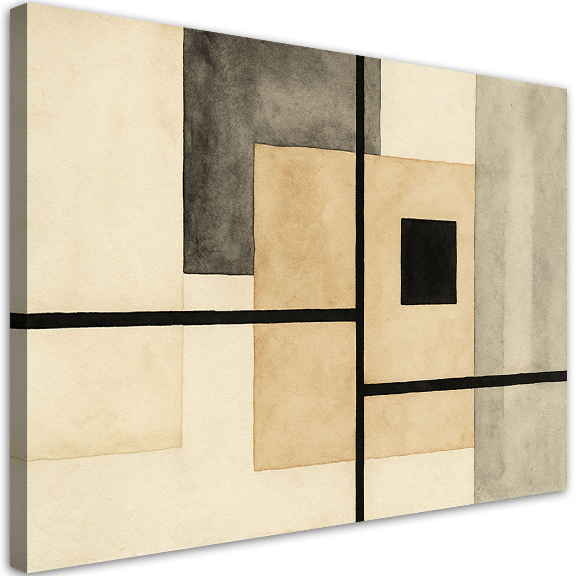 Feeby Leinwandbild Beige 120x80 cm