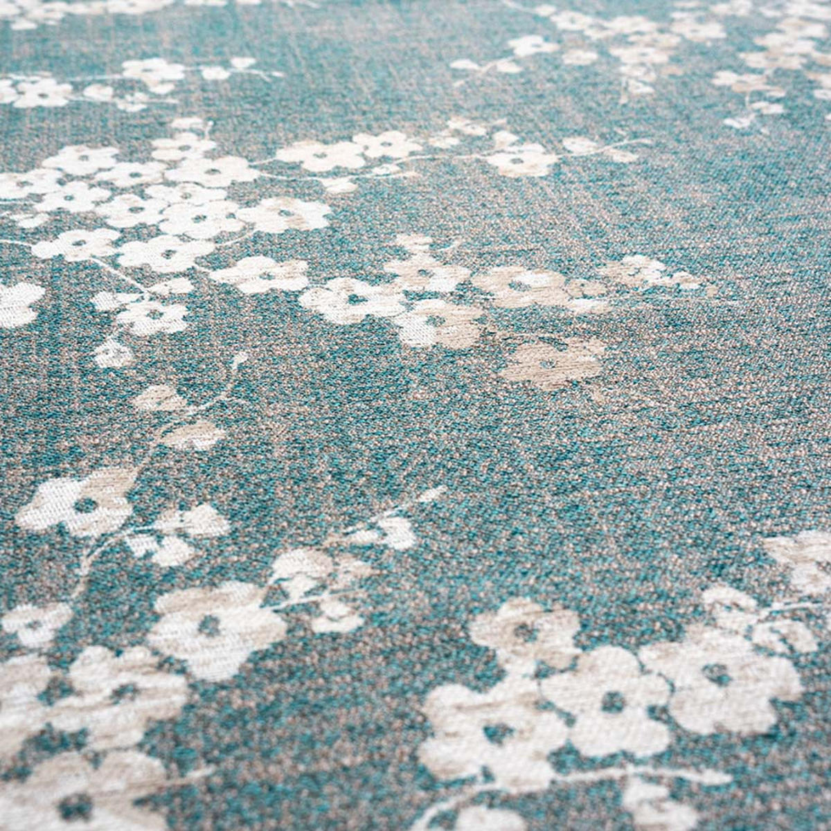 PREPROGA Lake Blue Sakura 140/140 cm - modra, umetna masa/tekstil (140/140cm) - Louis De Poortere