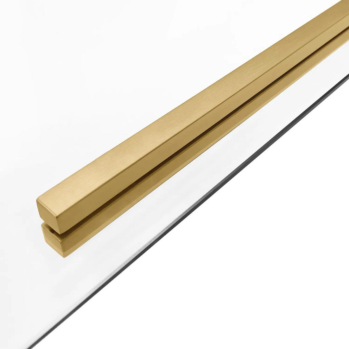 DUSCHKABINE Rea Solar Gold Brush 100x80 ohne Duschwanne - Goldfarben, Glas (98.5/79/195cm) - REA