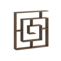 BÜCHERREGAL Labirent Dunkle Eiche 125/22/129 cm - Walnussfarben, Holzwerkstoff (125/128.6/22cm) - Decortie