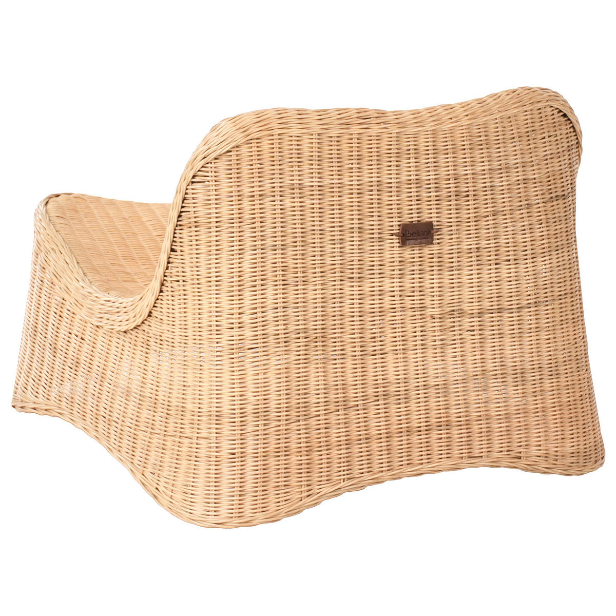 GARTENSESSEL Naturfarben Aigani - Beige/Naturfarben, Naturmaterialien (62/56/70cm) - Beliani