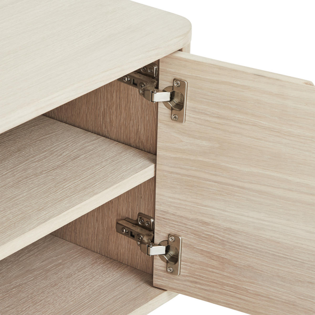 TV-ELEMENT Eiche massiv - Eichefarben, Holz (180/52/45cm) - Furnhouse
