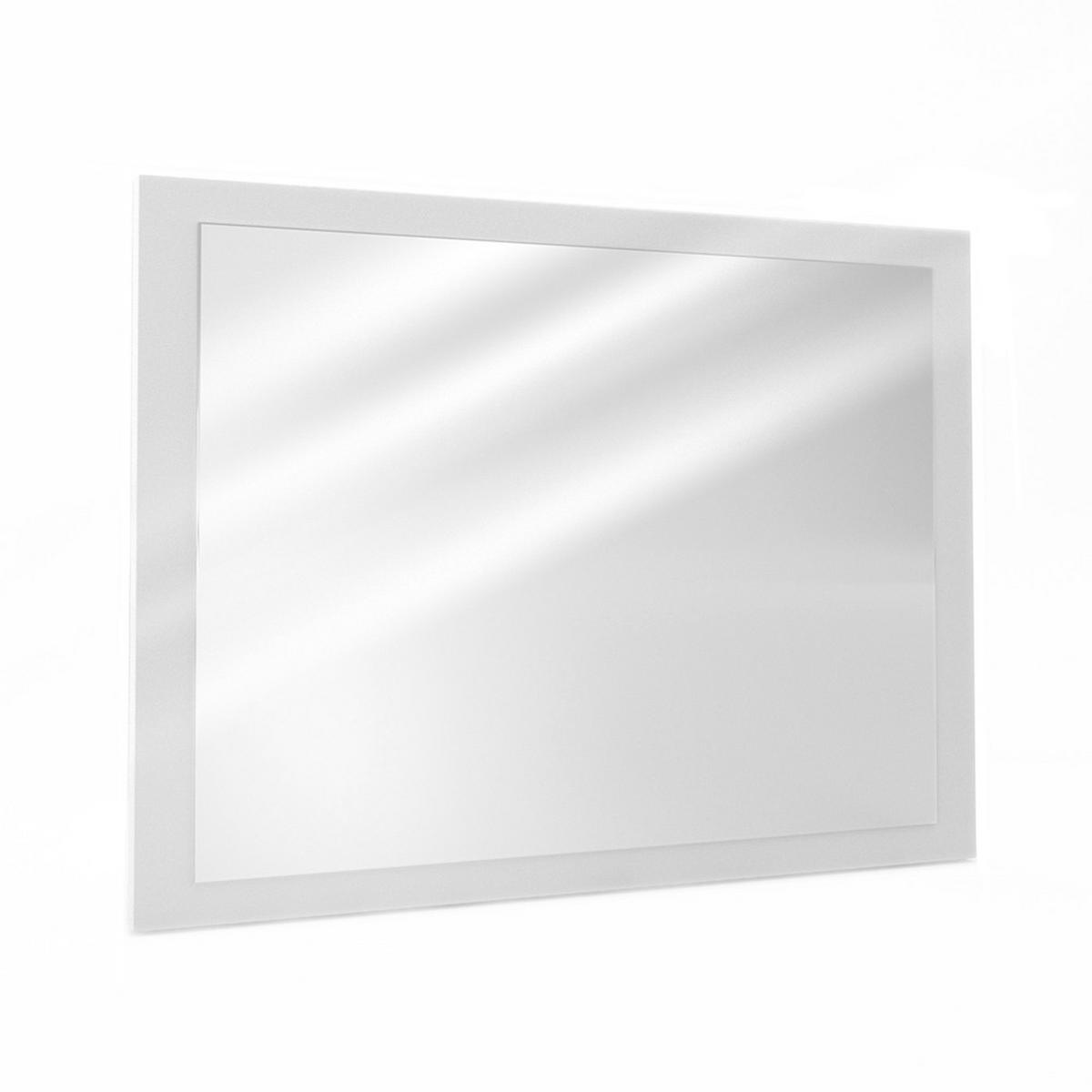 BADEZIMMERSPIEGEL Emma Weiß 45 x 60 cm - Weiß, Glas (45/60/2cm) - Vicco
