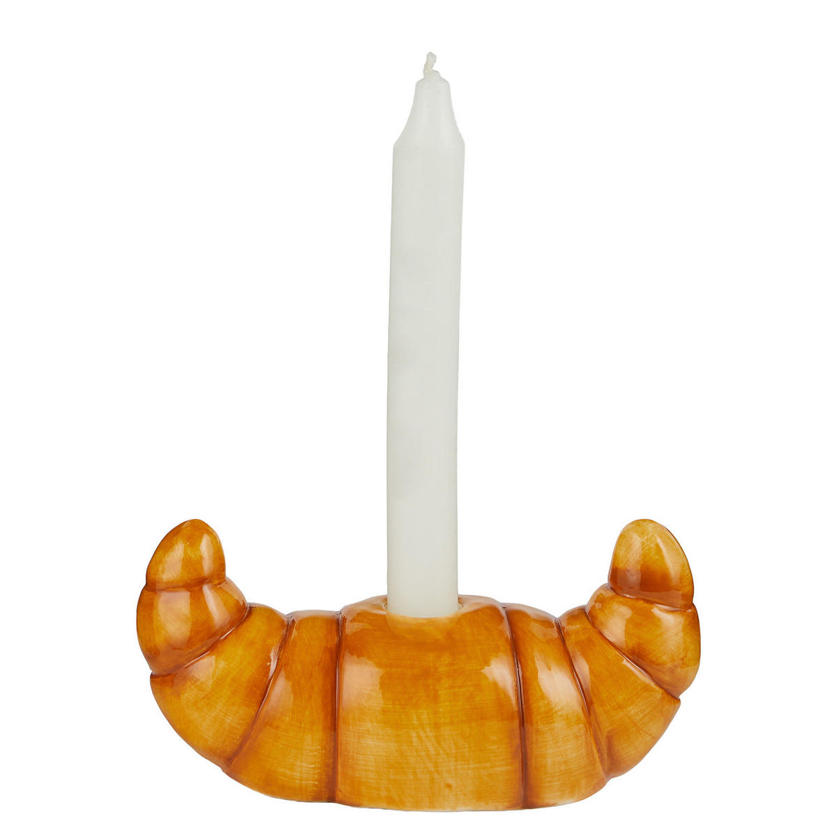 KERZENHALTER Croissant - Hellbraun, Stein (8/8/16cm) - Butlers
