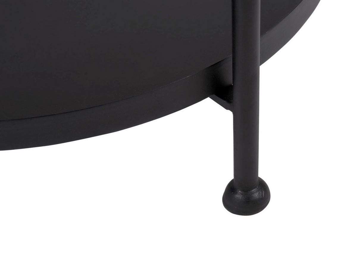 BEISTELLTISCH 39/39/55 cm - Schwarz, Holz (39/39/55cm) - Leitmotiv