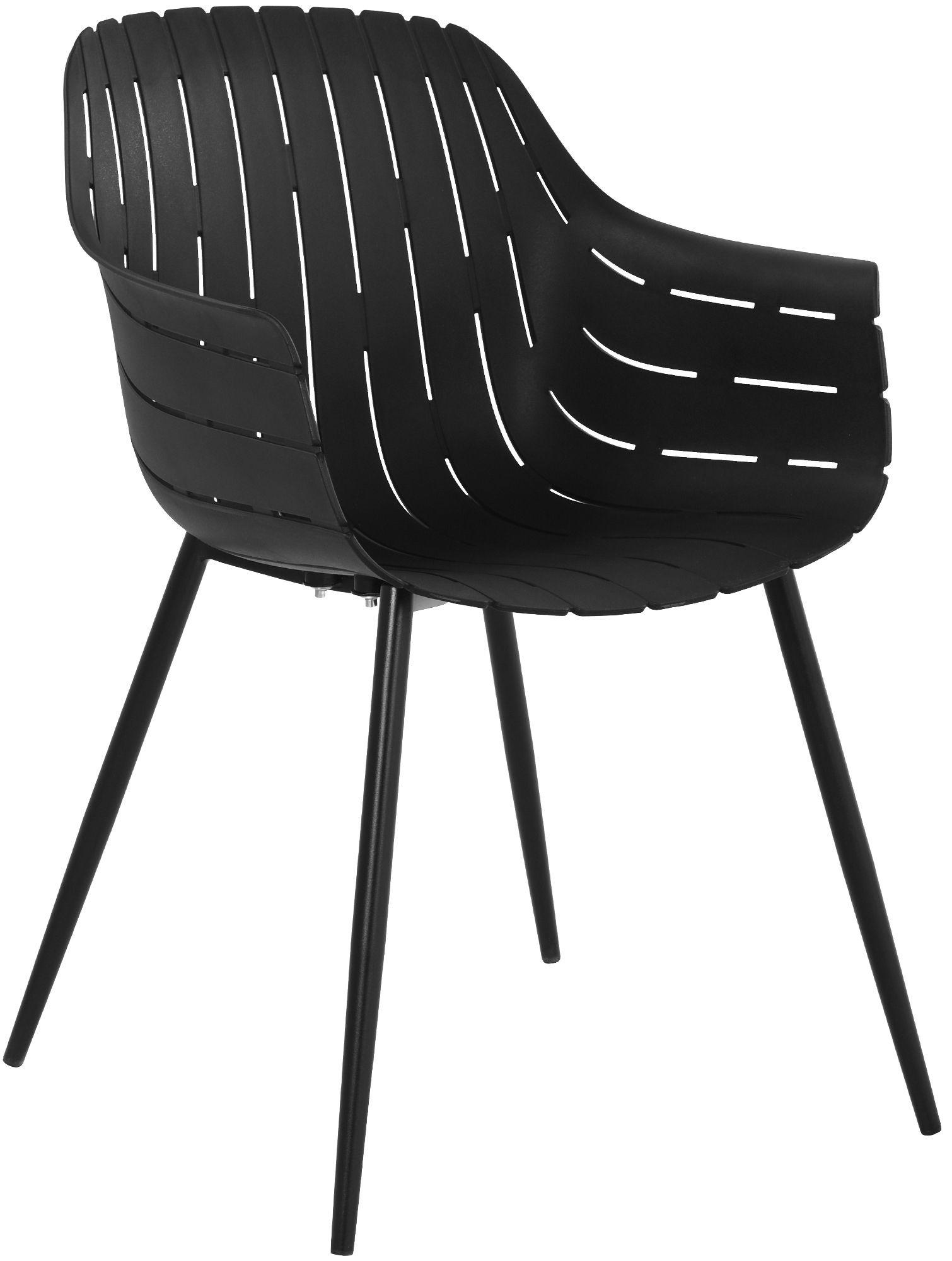 CLP Gartenstuhl Schwarz 57x84x60 cm