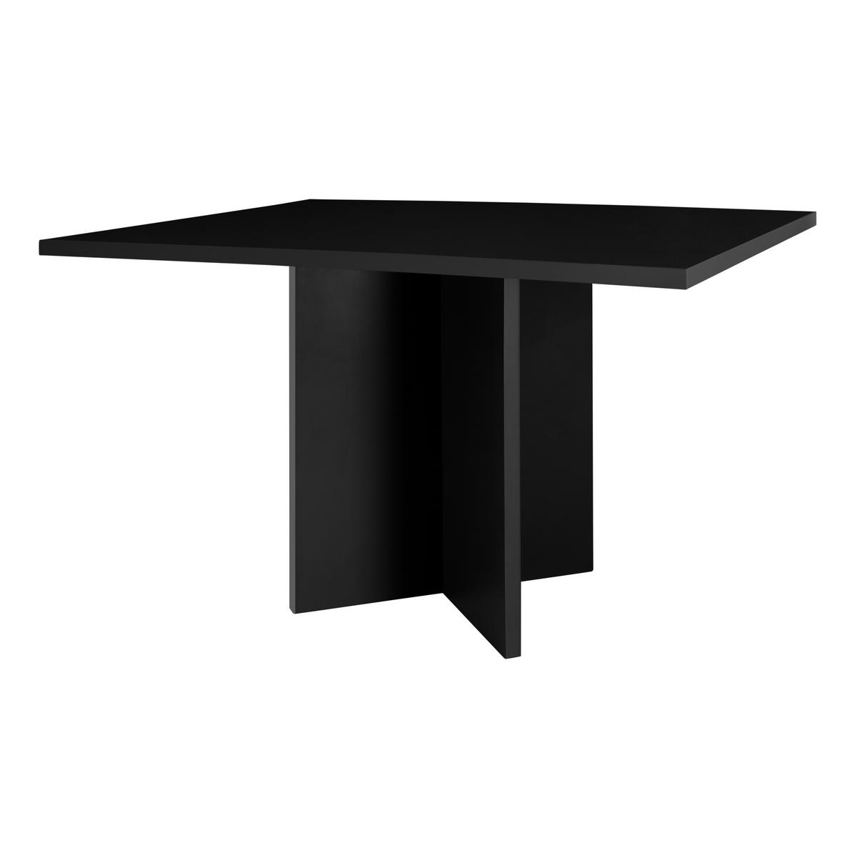 ESSTISCH Rechteckiger aus lackiertem MDF 3 cm in Schwarz, 90/120 cm - Schwarz, Holzwerkstoff (90/120/75cm) - RNT By Really Nice Things
