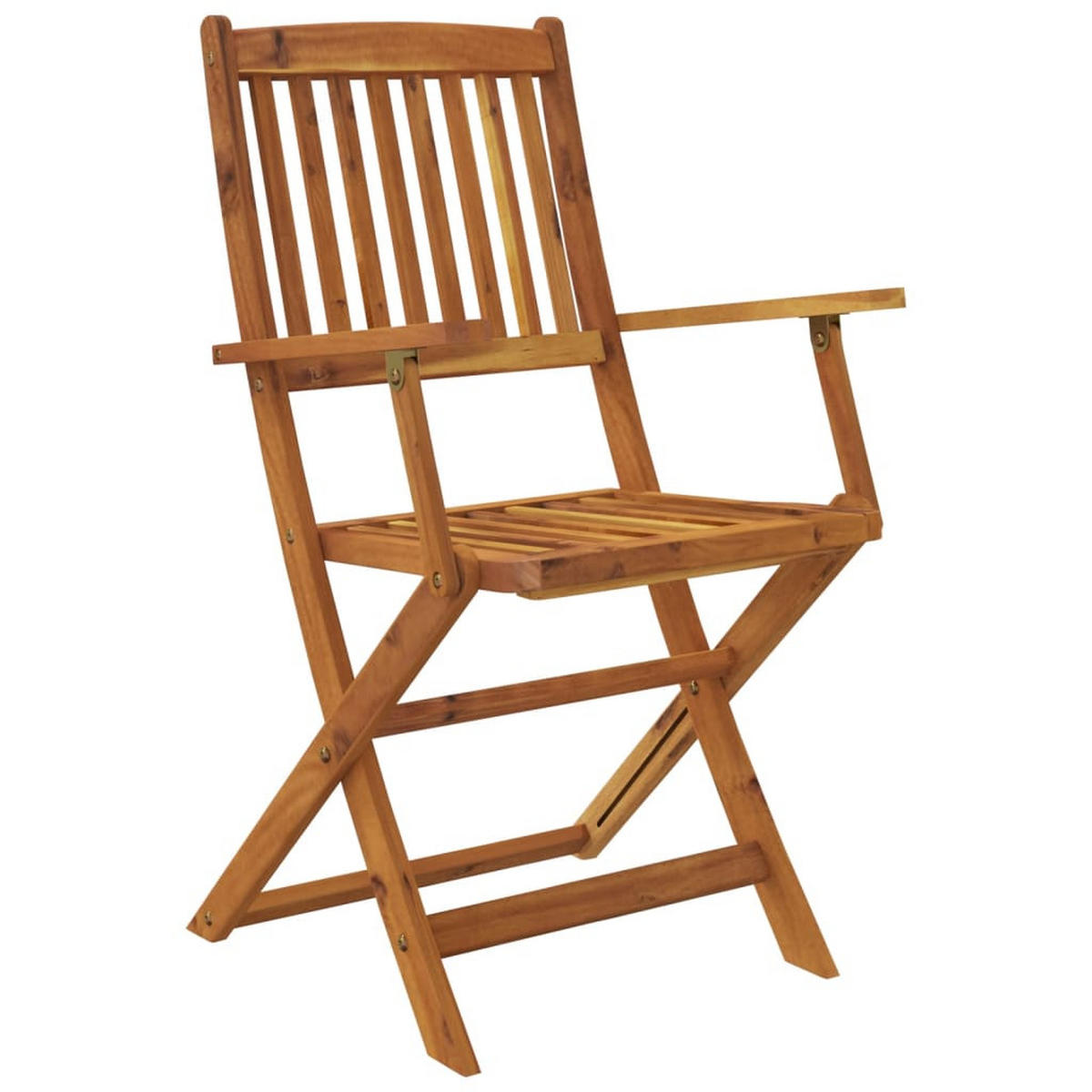 GARTEN-ESSGRUPPE 7-teilig Klappbar Massivholz Akazie - Braun, Holz - vidaXL