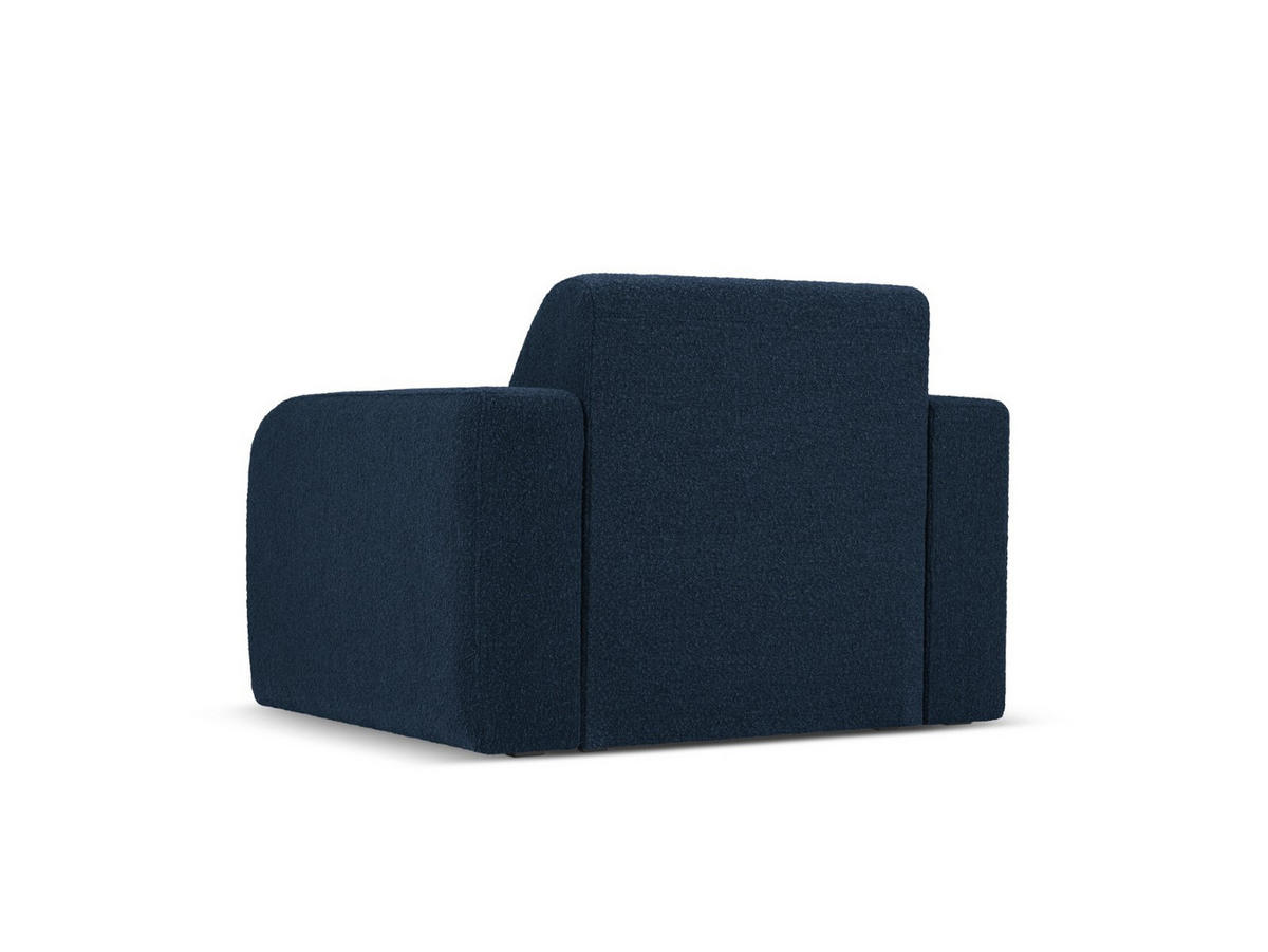 SESSEL Molino aus Boucle dunkelblau - Dunkelblau, Textil (95/72/105cm) - Micadoni