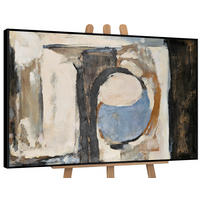 GEMÄLDE Geometrische Farben II Schattenfugenrahmen Schwarz 180x120 cm - Schwarz, Holz (180/120cm) - YS-art gallery