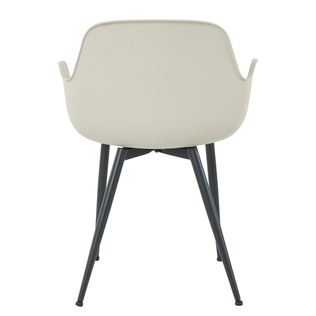 ESSZIMMERSTUHL - 2er-Set - Schwarz/Grau, Kunststoff/Metall (55/79/54cm) - home24