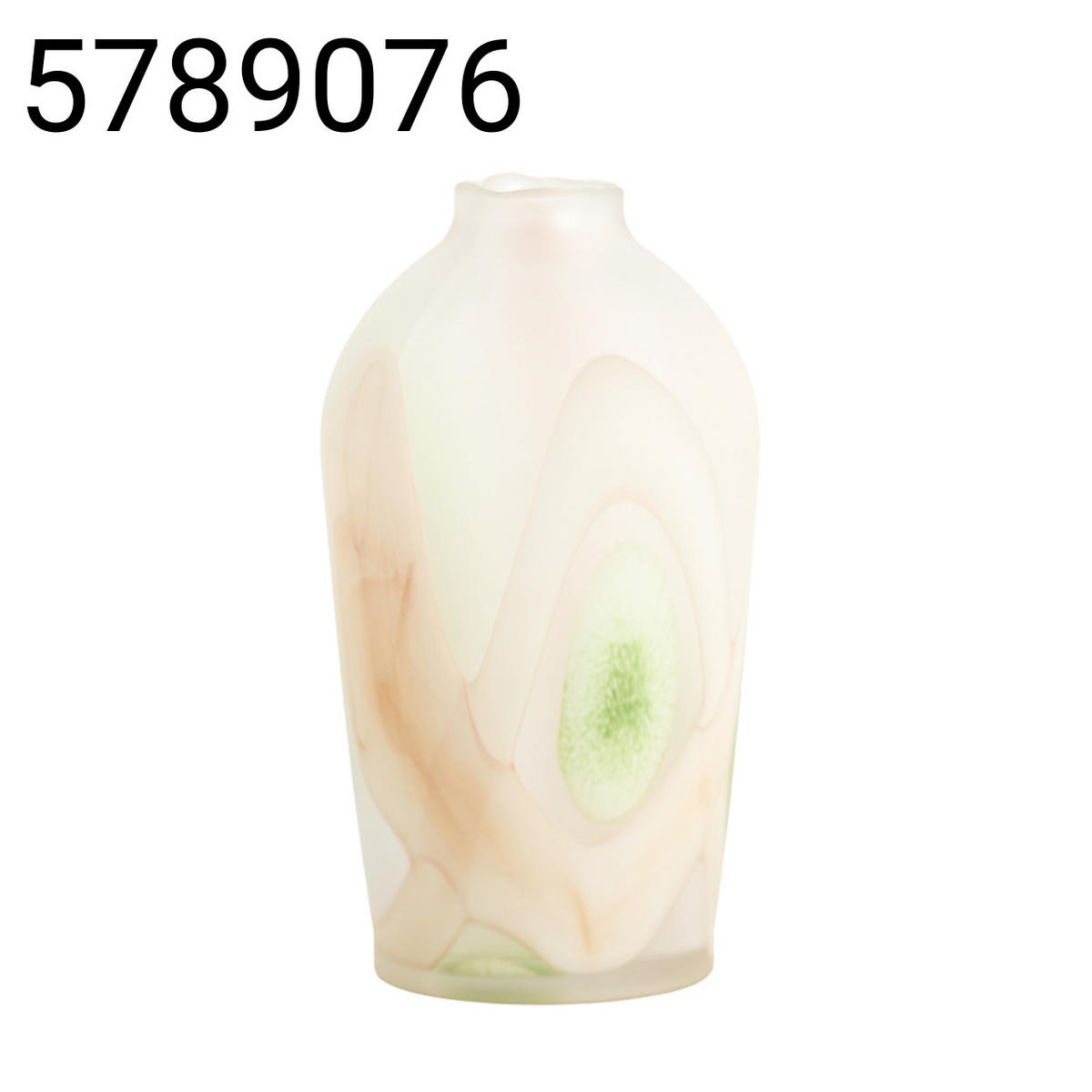 VASE Barcos - Orange - 20.5/20.5/37 cm - Orange, Glas (37cm) - Light & Living
