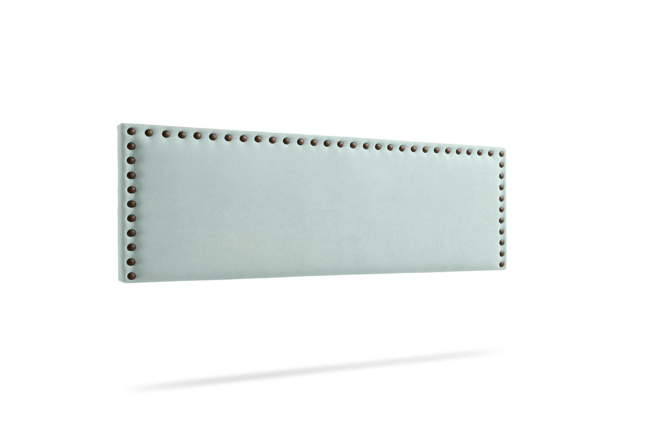 KOPFTEIL gepolstert MODENA Aqualine 145x55x8 cm - Wassergrün - Moonia - Pastellgrün, Holz (145/8/55cm)