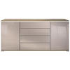 SIDEBOARD Faro Sandgrau Hochglanz - Sandfarben, Holzwerkstoff (166.5/75.5/35cm) - Vladon