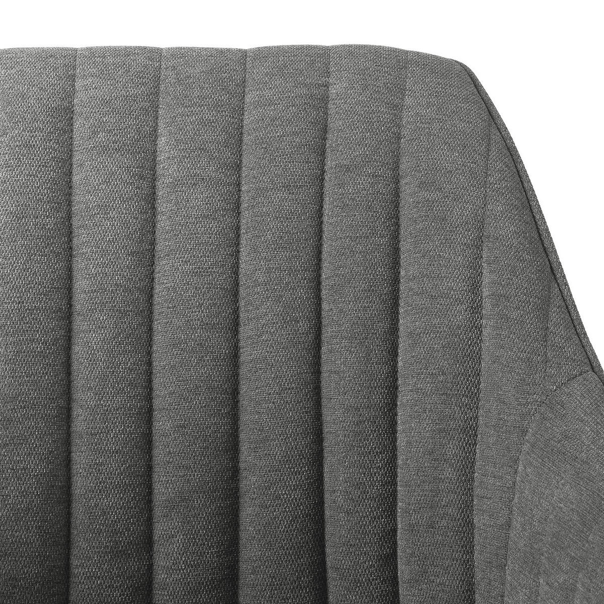 ARMLEHNENSTUHL - Drehbar - Dunkelgrau, Holz/Textil (60/83/65cm) - home24