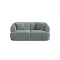 MODULARES-SOFA Campi aus Cord dunkelgrau 2 Sitzplätze - Dunkelgrau, Textil (90/70/180cm) - Cosmopolitan Design
