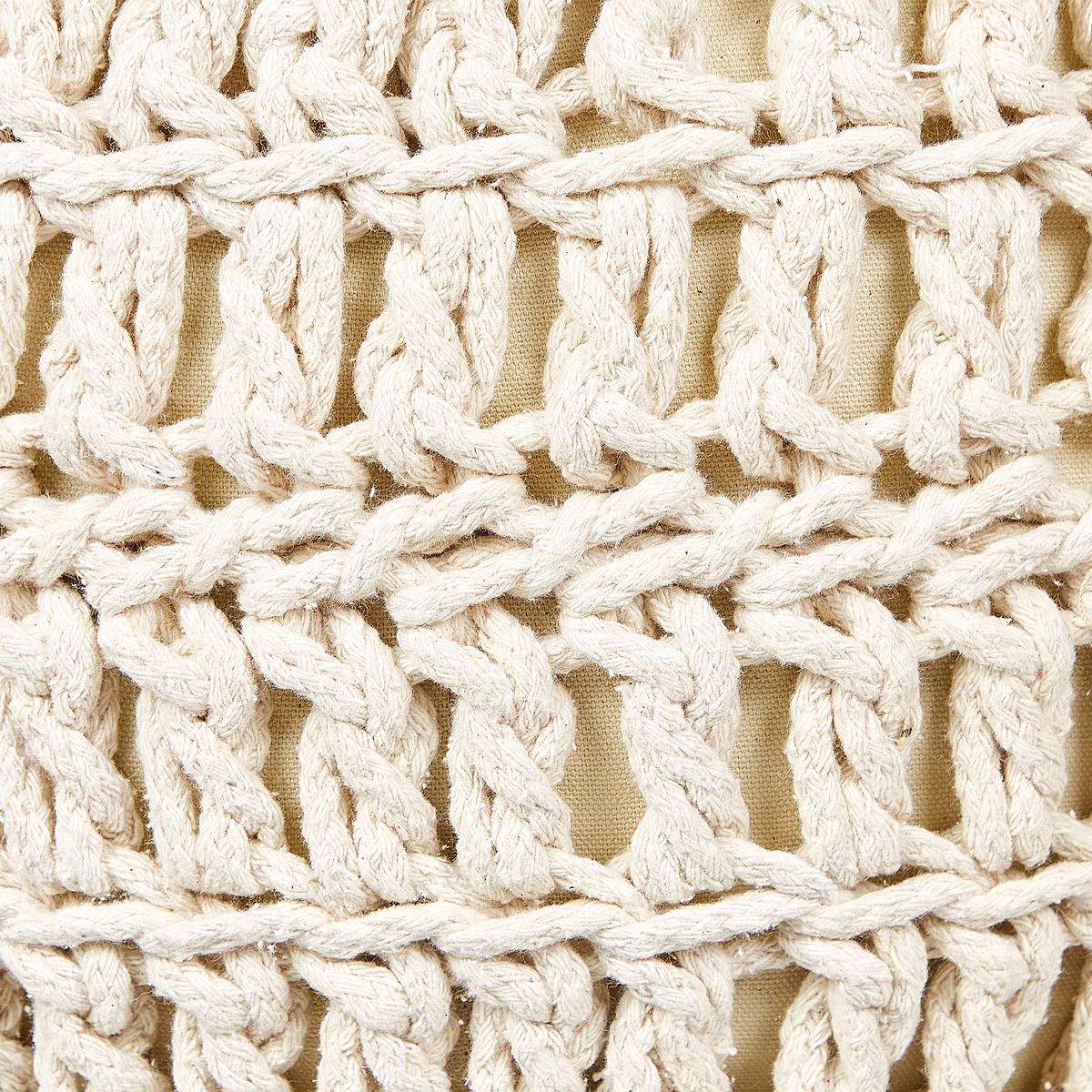 POUF Beige Arpatu - Beige, Naturmaterialen (40/40/40cm) - Beliani