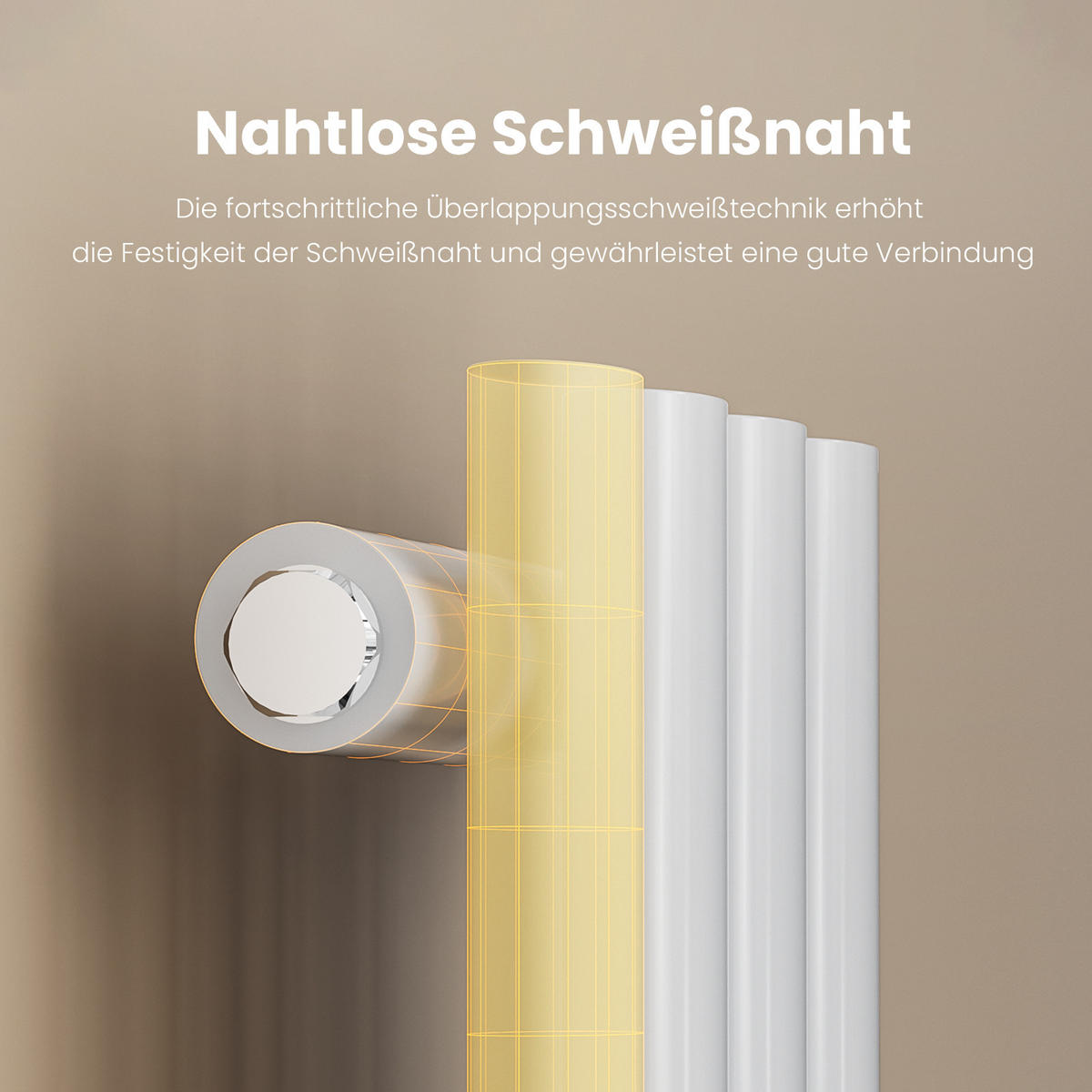 HEIZKÖRPER Doppelrohr vertikal montierbar Weiß 24/160/5,8 cm - Weiß Hochglanz, Metall (24/160/5.8cm) - EMKE