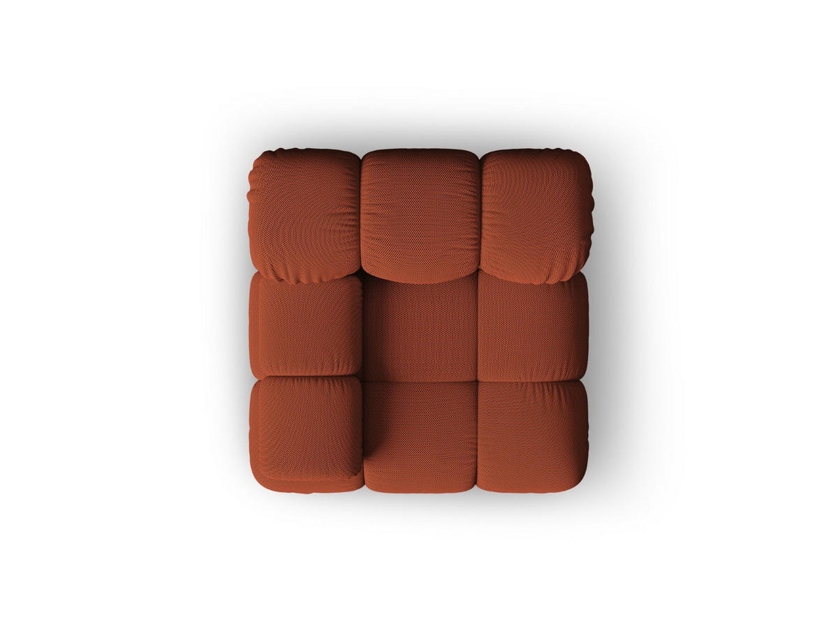 MODUL links Bellis aus 3D-Stoff ziegelrot - Orange, Textil (94/70/94cm) - Micadoni