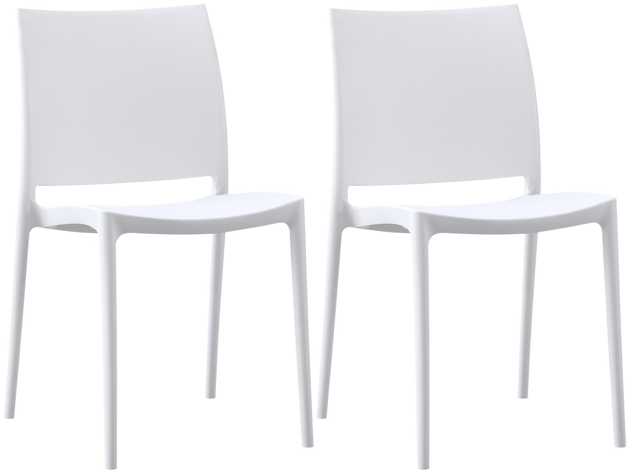 GARTENSTUHL 2 Kunststoff Weiß - Weiß, Kunststoff (42/81/49cm) - CLP