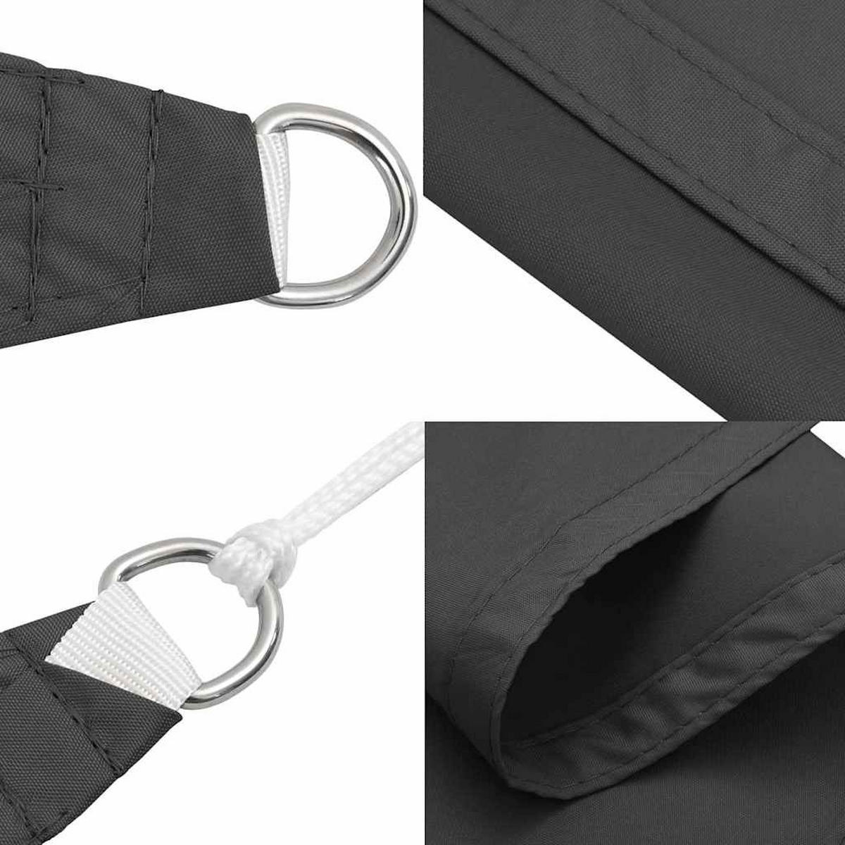 SONNENSEGEL Oxford-Gewebe Rechteckig 2/5 M Anthrazit - Anthrazit, Textil (200/500cm) - vidaXL