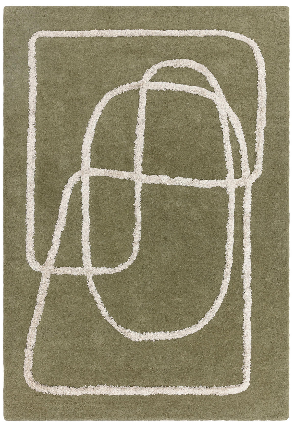 TEPPICH modern Wolle ETERNITY Grün 120 x 170 cm - Grün, Naturmaterialien (120/170cm) - Novatrend