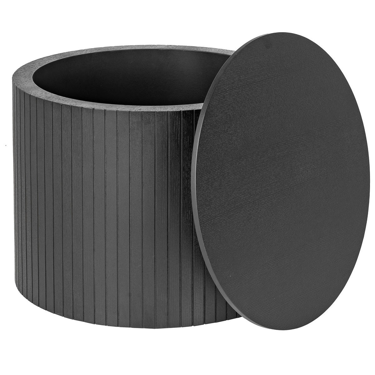 COUCHTISCH - 2er-Set - Echtholzfurnier - Eschefarben/Schwarz, Holzwerkstoff (49/49/38cm) - home24