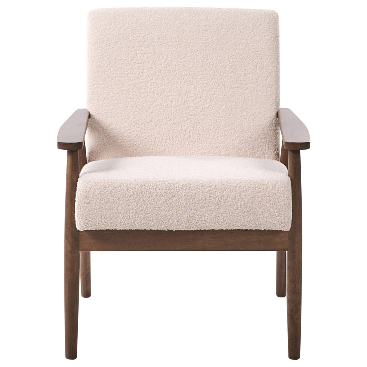 SADA POHOVEK 6-místná Bouclé Tmavě hnědá/Béžová Esrum - hnědá/béžová, textil (151/79/72cm) - Beliani