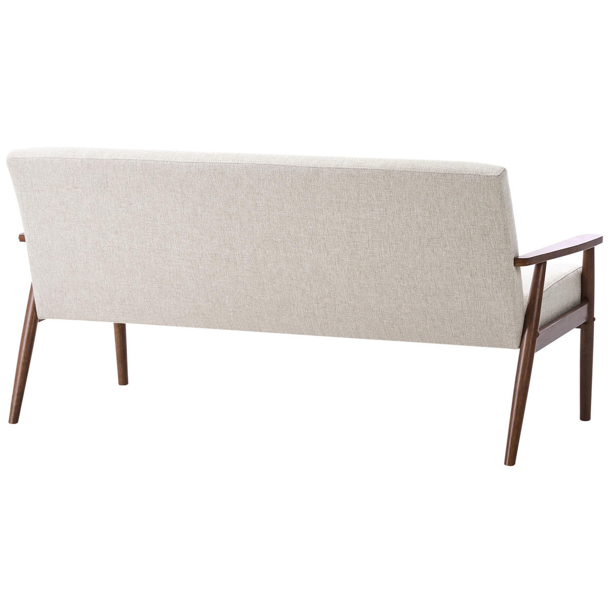 POHOVKA 3-místná Látka Tmavě hnědá/Šedá Esrum - tmavě hnědá, textil (151/79/72cm) - Beliani