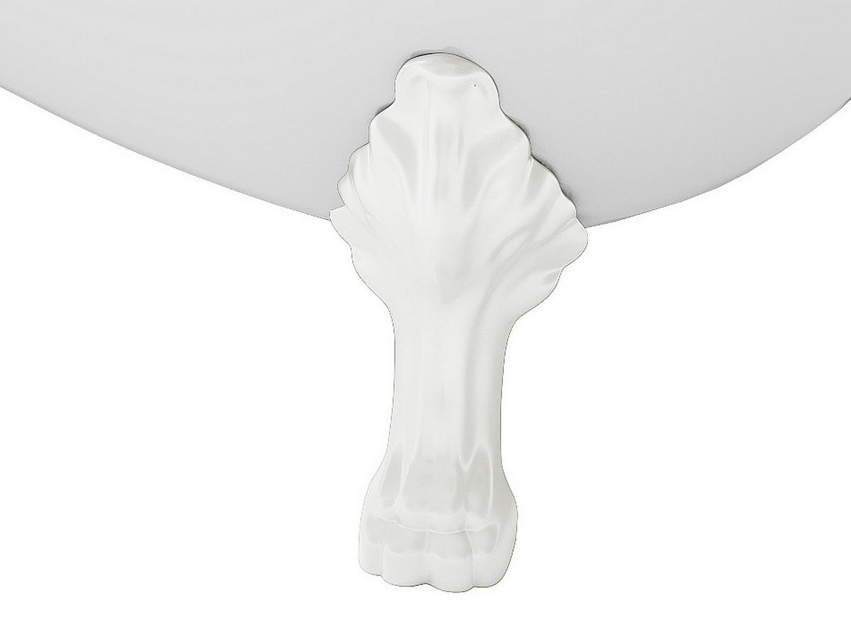 FREISTEHENDE Badewanne mit Füßen - 1 Person - acryl - weiß Nisos - Weiß, Kunststoff (145/77/74cm) - Vente-Unique