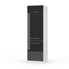 KÜCHENSCHRANK Fame-Line Anthrazit Hochglanz 60 cm - Schwarz Hochglanz/Anthrazit, Holzwerkstoff (60/206.8/58.1cm) - Vicco